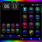 Glowing black A